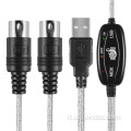 Compatibile Win7-8-10 Plug/Play personalizzato USB-5Pin Din Midi
